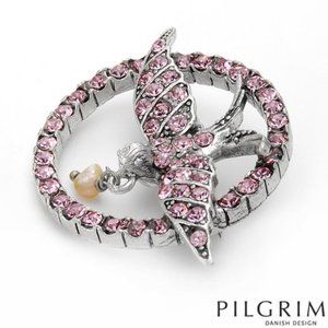 AUTHENTIC Pilgrim Skanderborg Denmark Genuine Freshwater Pearl Brooch